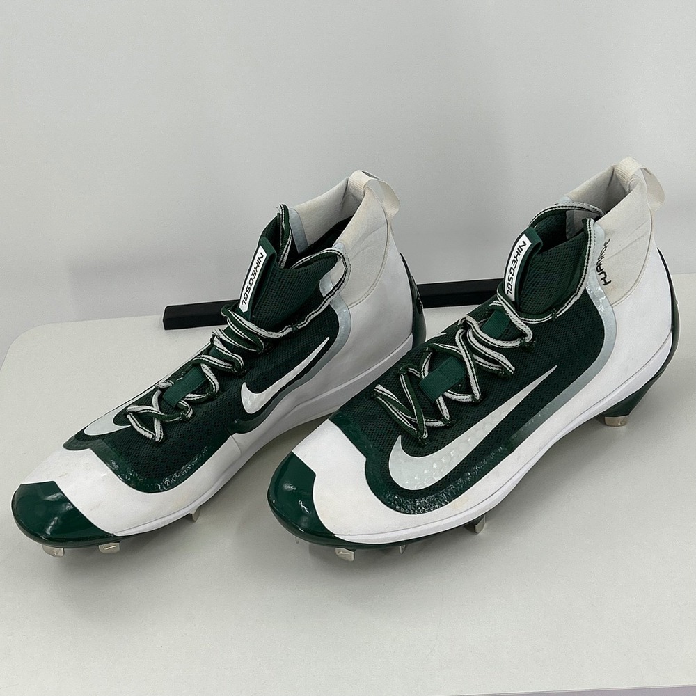 Nike Air Huarache 2KFilth Elite Mid Baseball Cleats Green White Men 12.5 - Picture 3 of 10